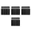 4Sets Universal Grey Car Temporary Parking Card Dual Number Display 4
