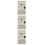 3Pcs Durable Iron Lockable Letter Box White Vintage Wall Mailbox 6