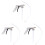 3pcs Airbrush Paint Sprayer Undercoating Dedicated Spray Gun 2