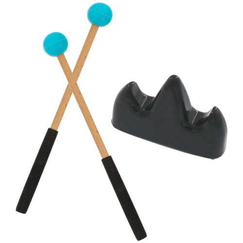 5Sets Lightweight Drum Stick with Durable Rubber Mallets 2