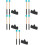 5Sets Lightweight Drum Stick with Durable Rubber Mallets 9