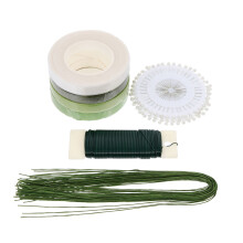 5Sets Lightweight Floral Tape and Wire Kit for Bouquet Arrangement DIY