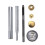 2 Pcs Trigger Punch Button Set Bag Snap Fastener Work 1
