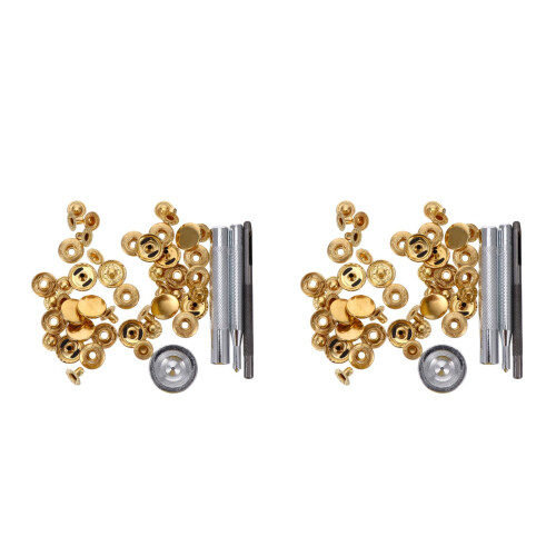 2 Pcs Trigger Punch Button Set Bag Snap Fastener Work 2