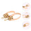 8Pcs Copper Erhu Replacement Fine Tuners String Adjusters Golden 11