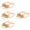 8Pcs Copper Erhu Replacement Fine Tuners String Adjusters Golden 7