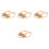 8Pcs Copper Erhu Replacement Fine Tuners String Adjusters Golden 3