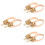 8Pcs Copper Erhu Replacement Fine Tuners String Adjusters Golden 6