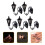 20 Pcs Sand Table Miniature Wall Lamp Desktop Ornament 1:87 8