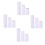 24Pcs Round Paper Cardboard Tubes White DIY Rolls 11