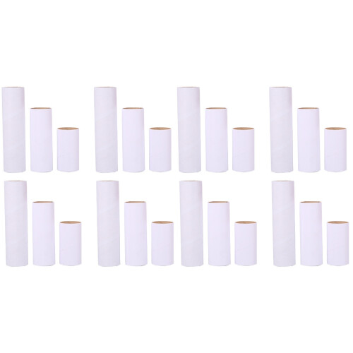24Pcs Round Paper Cardboard Tubes White DIY Rolls 1