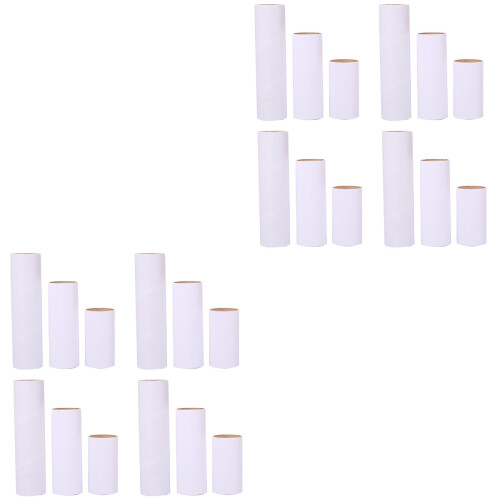 24Pcs Round Paper Cardboard Tubes White DIY Rolls 2