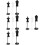 12 Pcs Small Mannequin Display Stand For Doll Clothes 9