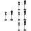 12 Pcs Small Mannequin Display Stand For Doll Clothes 8