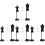 12 Pcs Small Mannequin Display Stand For Doll Clothes 4