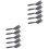 10Pcs Plastic Handle Bbq Grill Brush Dark Grey Durable Cleaning Tool 3