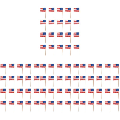 800 Pcs Toothpick Flags Cake Decorative Party Decorations 1