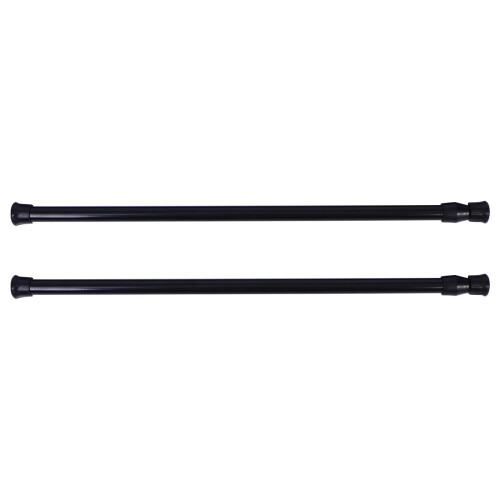 6Pcs Multi-Purpose Black Tension Rods for Clothes Drying and Curtains