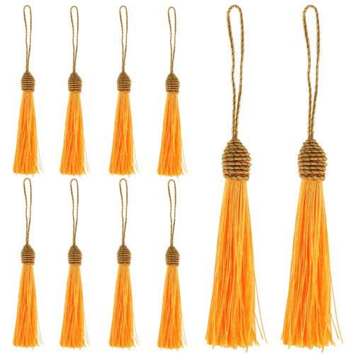 40 Pcs Mini Tassels With Cord Loop For Diy Sewing Crafts