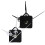 6Pièces Kit Silencieux Simple Noir Argent Réparable 7