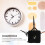 6Pièces Kit Silencieux Simple Noir Argent Réparable 3