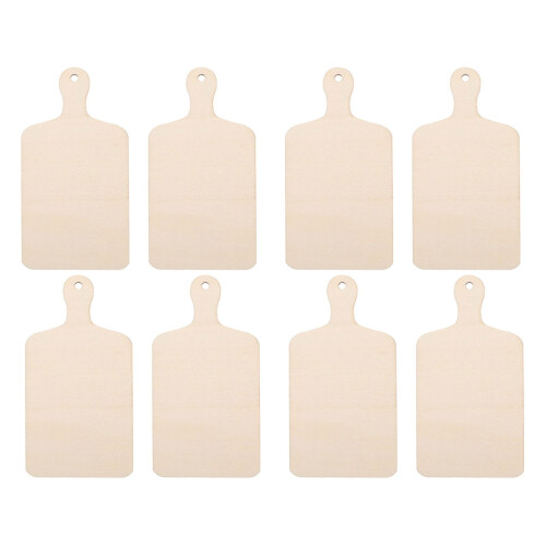 8 Pcs Small Wood Board Unfinished Diy Use Graffiti Board 2