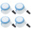 12 Pcs Universal Walker Wheels Replacement Plastic Rubber Casters 1