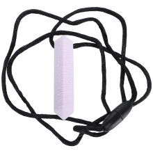 3Pcs Silicone Teether Necklace Purple Kids Biting Chew Toy