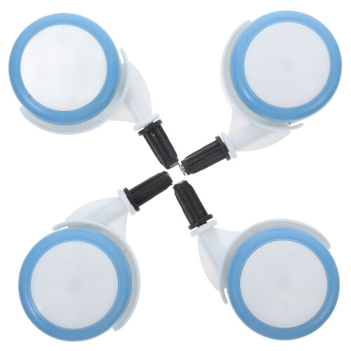 12 Pcs Universal Walker Wheels Replacement Plastic Rubber Casters 1