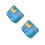 2Sets Baby Formula Container Pp+silicone Blue Milk Powder Dispenser 8