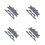 24Pcs Washable Grey Hard Hat Sweatbands Mesh Padding 4