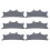 24Pcs Washable Grey Hard Hat Sweatbands Mesh Padding 2