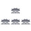 24Pcs Washable Grey Hard Hat Sweatbands Mesh Padding 5