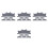 24Pcs Washable Grey Hard Hat Sweatbands Mesh Padding 8