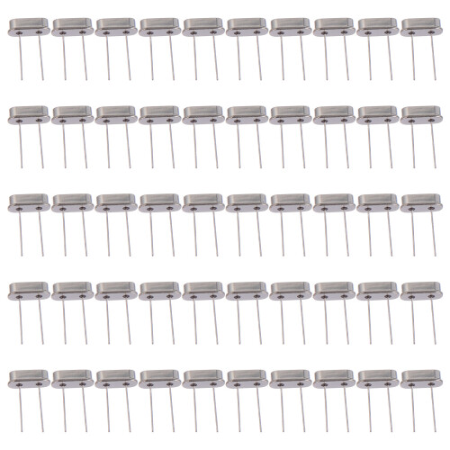 100Pièces Oscillateurs Quartz Argentés Pour Appareils Électroniques