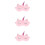 3Stk Augenbinde Rosa Weiches Material Schlafmaske 8