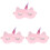 3Stk Augenbinde Rosa Weiches Material Schlafmaske 2