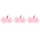 3Stk Augenbinde Rosa Weiches Material Schlafmaske 4