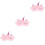 3Stk Augenbinde Rosa Weiches Material Schlafmaske 5