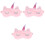 3Stk Augenbinde Rosa Weiches Material Schlafmaske 3