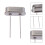 100Pièces Oscillateurs Quartz Argentés Pour Appareils Électroniques 8
