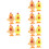 12 Pcs Clockwork Toy Child Model Chick Plastic 6
