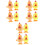 12 Pcs Clockwork Toy Child Model Chick Plastic 3