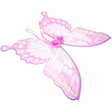 2Pcs Pink Polyester Butterfly Costume Wings for Women Dress Up
