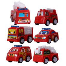 3 Sets 6Pcs Mini Push And Truck Toy Vehicles For Kids 3+