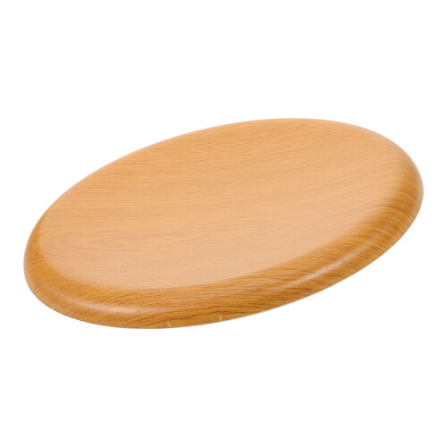 2Pièces Kit Remplacement Siège Bois Clair Rond Élégant 1