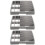 3Pcs Chopstick Holder Spoon Box Multi-Grid Silverware Organizer 9