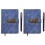 2Sets Blue Notebook with Lock for Private Writing 3