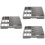 3Pcs Chopstick Holder Spoon Box Multi-Grid Silverware Organizer 7