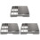 3Pcs Chopstick Holder Spoon Box Multi-Grid Silverware Organizer 3